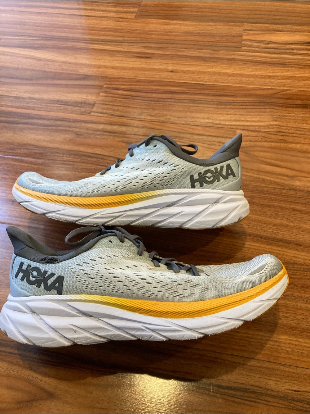 Men’s Hoka One One HOKA Clifton 8 Blue Fog Plein Air SZ 12D